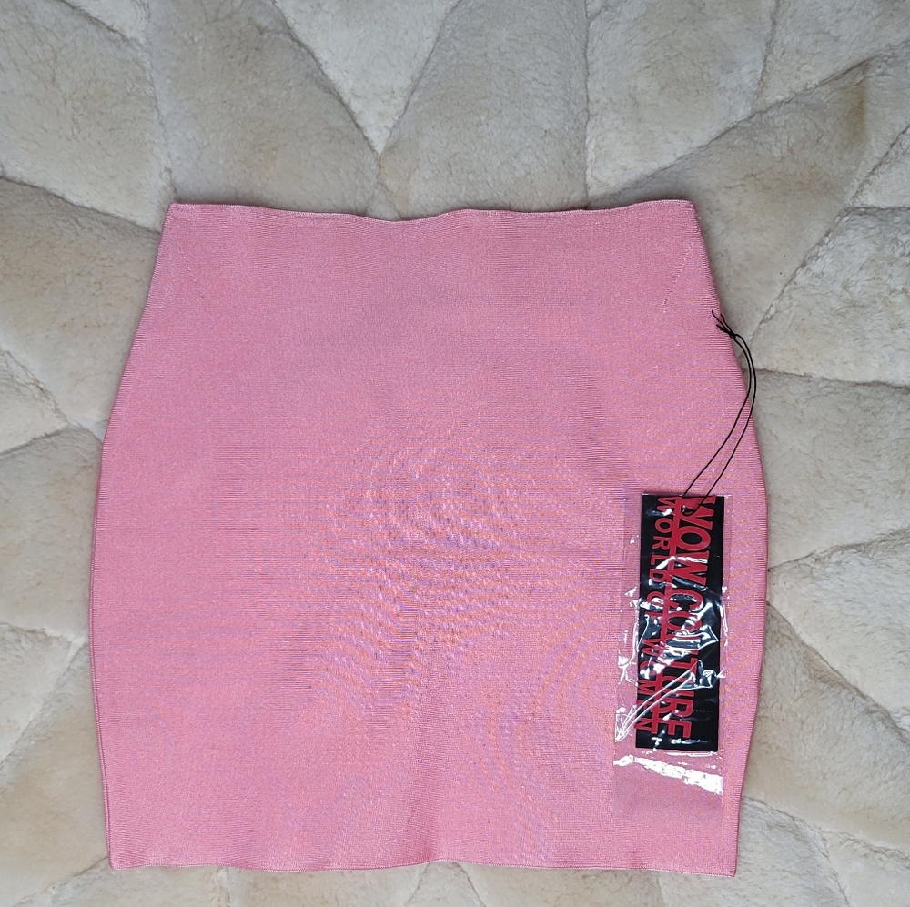 Wow Couture Light Pink Bandage Skirt. - Picture 2 of 6